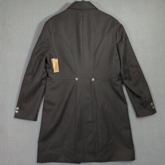 Scully Coat Men's 40 Black Frock Coat Western Notched Label Silver Tone Buttons - Picture 10 of 16